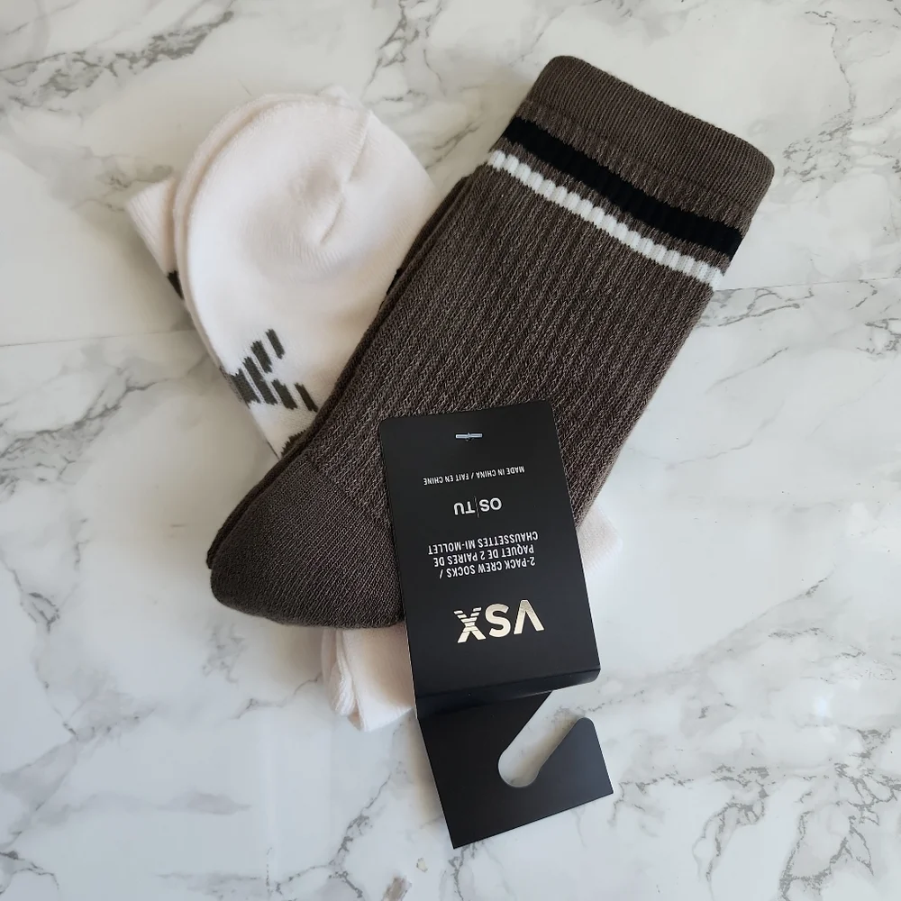 VSX PINK VS 2-PACK CREW SOCK